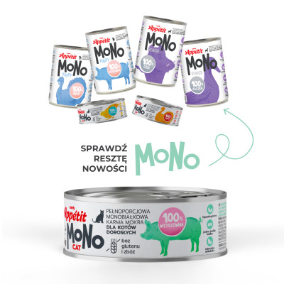 COMFY APPETIT MONO CAT WIEPRZOWINA 85G