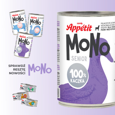 COMFY APPETIT MONO SENIOR KACZKA 400G