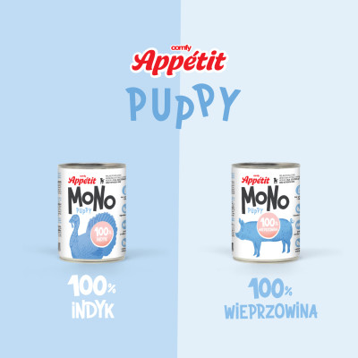 COMFY APPETIT MONO PUPPY WIEPRZOWINA 400G