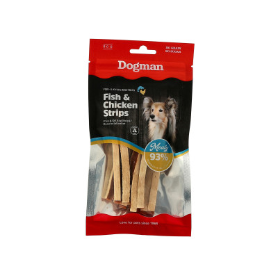 DOGMAN DOG STRIPS FISH 80G