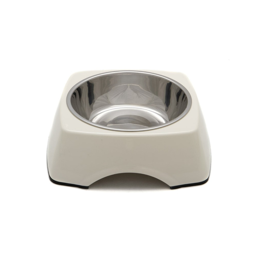 MISKA PET INN MELAMINA BOWL ECRU KWADRATOWA S 14x45CM MISKA PET INN MELAMINA BOWL ECRU KWADRATOWA S 14x45CM