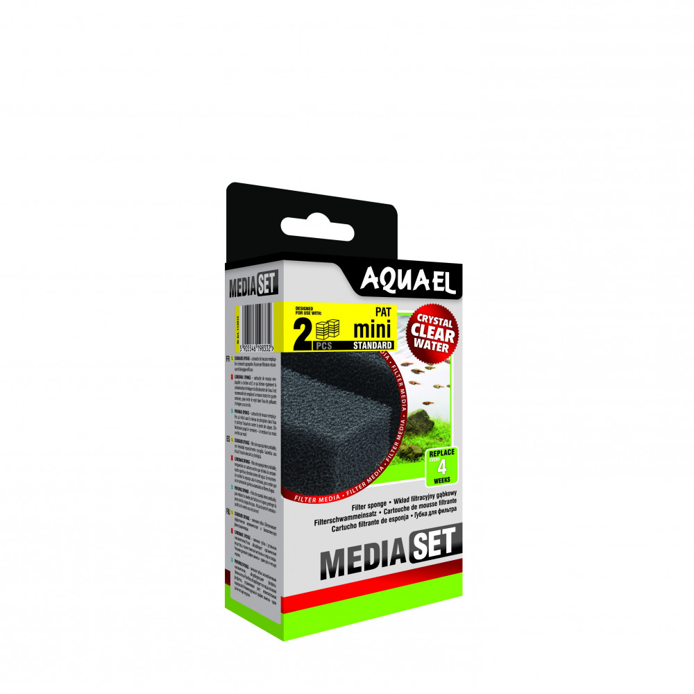AQUAEL WKŁAD GĄBKOWY PAT MINI (2szt) AQUAEL WKŁAD GĄBKOWY PAT MINI (2szt)