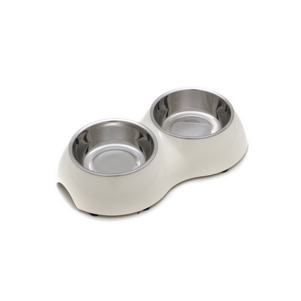 MISKA COMFY MELAMINA BIAŁA PODWÓJNA S 26,5X15X5,5CM MISKA COMFY MELAMINA BIAŁA PODWÓJNA S 26,5X15X5,5CM