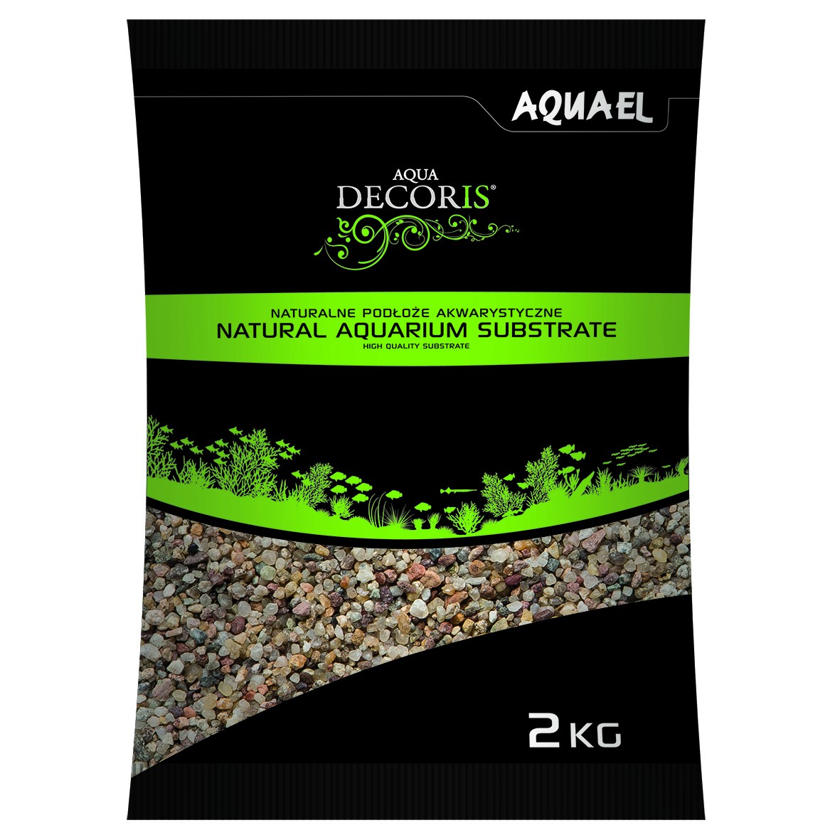 AQUAEL ŻWIR NATURALNY WIELOBARWNY 1,4-2 MM 2KG