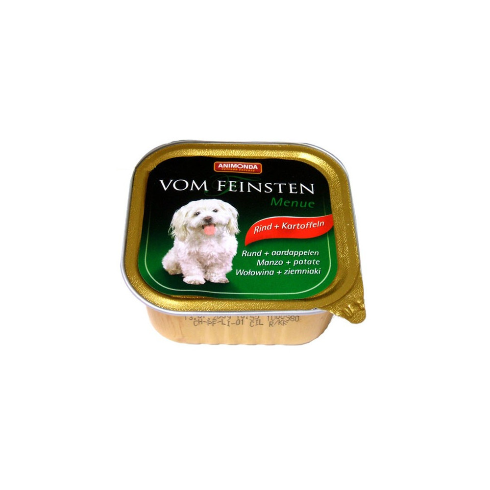 ANIMONDA VOM FEINSTEN MENUE WOŁOWINA Z ZIEMNIAKAMI 150G ANIMONDA VOM FEINSTEN MENUE WOŁOWINA Z ZIEMNIAKAMI 150G