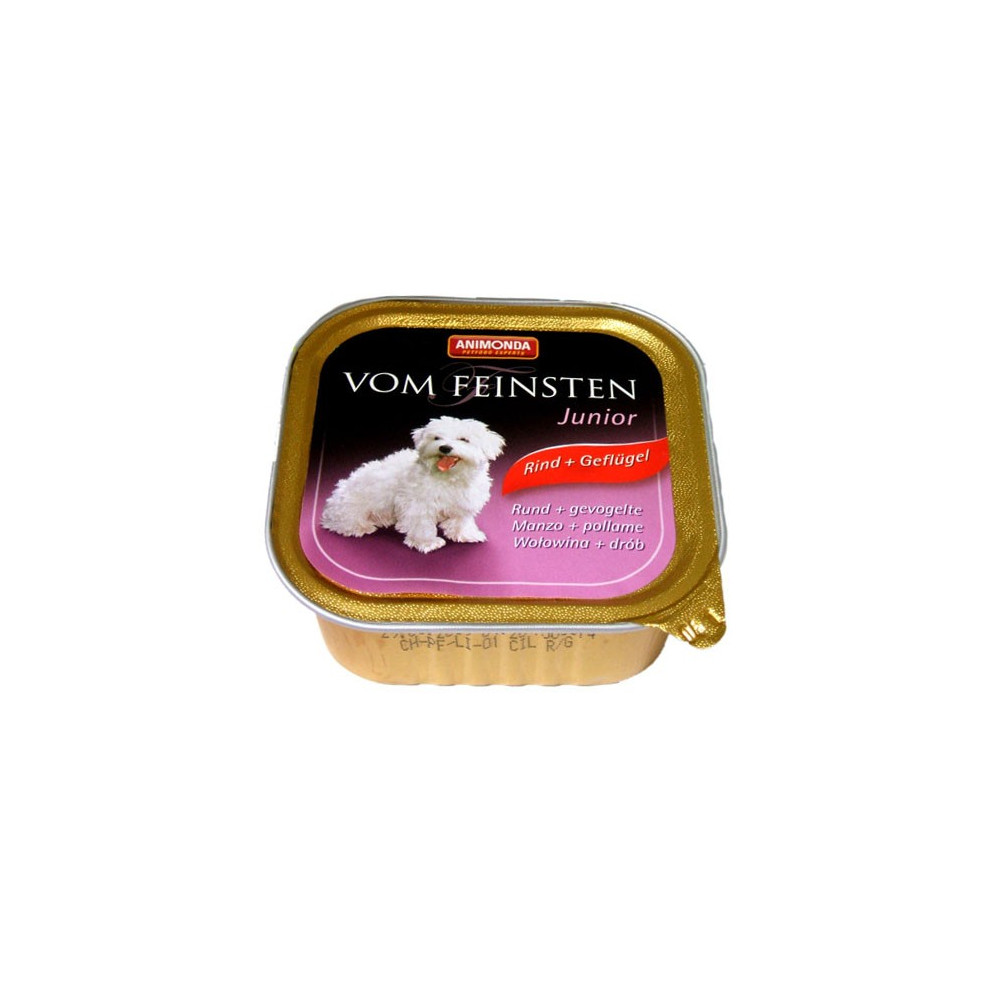 ANIMONDA VOM FEINSTEN JUNIOR WOŁOWINA KURCZAK 150 G ANIMONDA VOM FEINSTEN JUNIOR WOŁOWINA KURCZAK 150 G