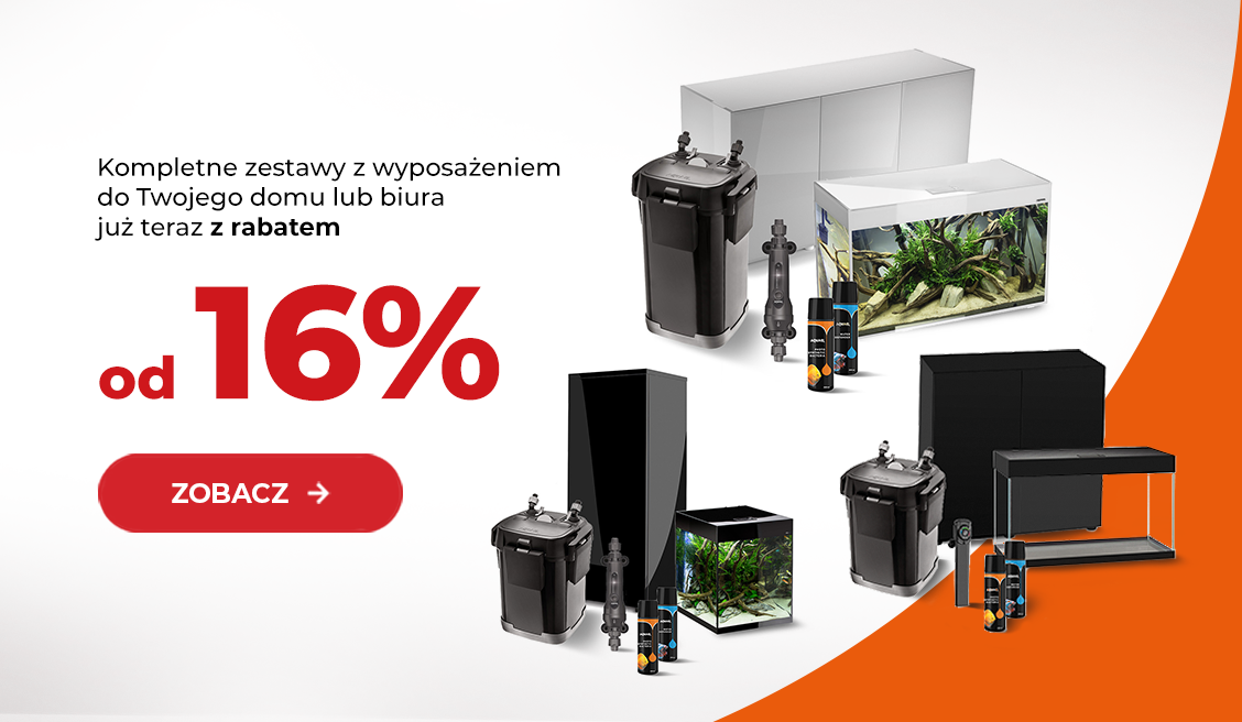 Akwarium z wyposażeniem