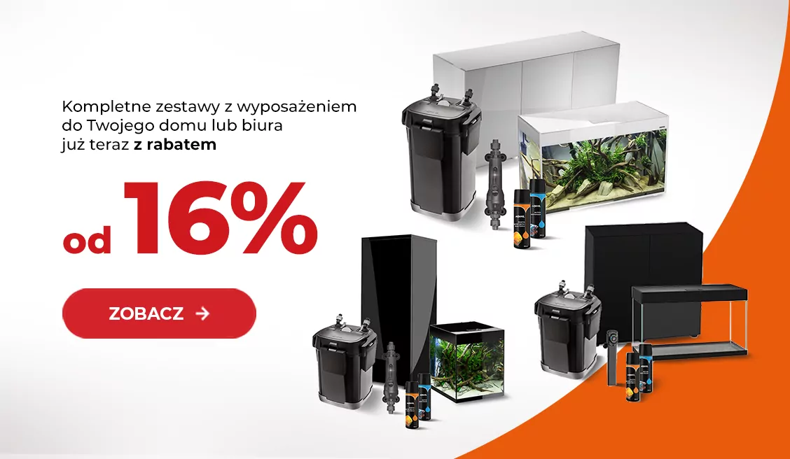 Akwarium z wyposażeniem